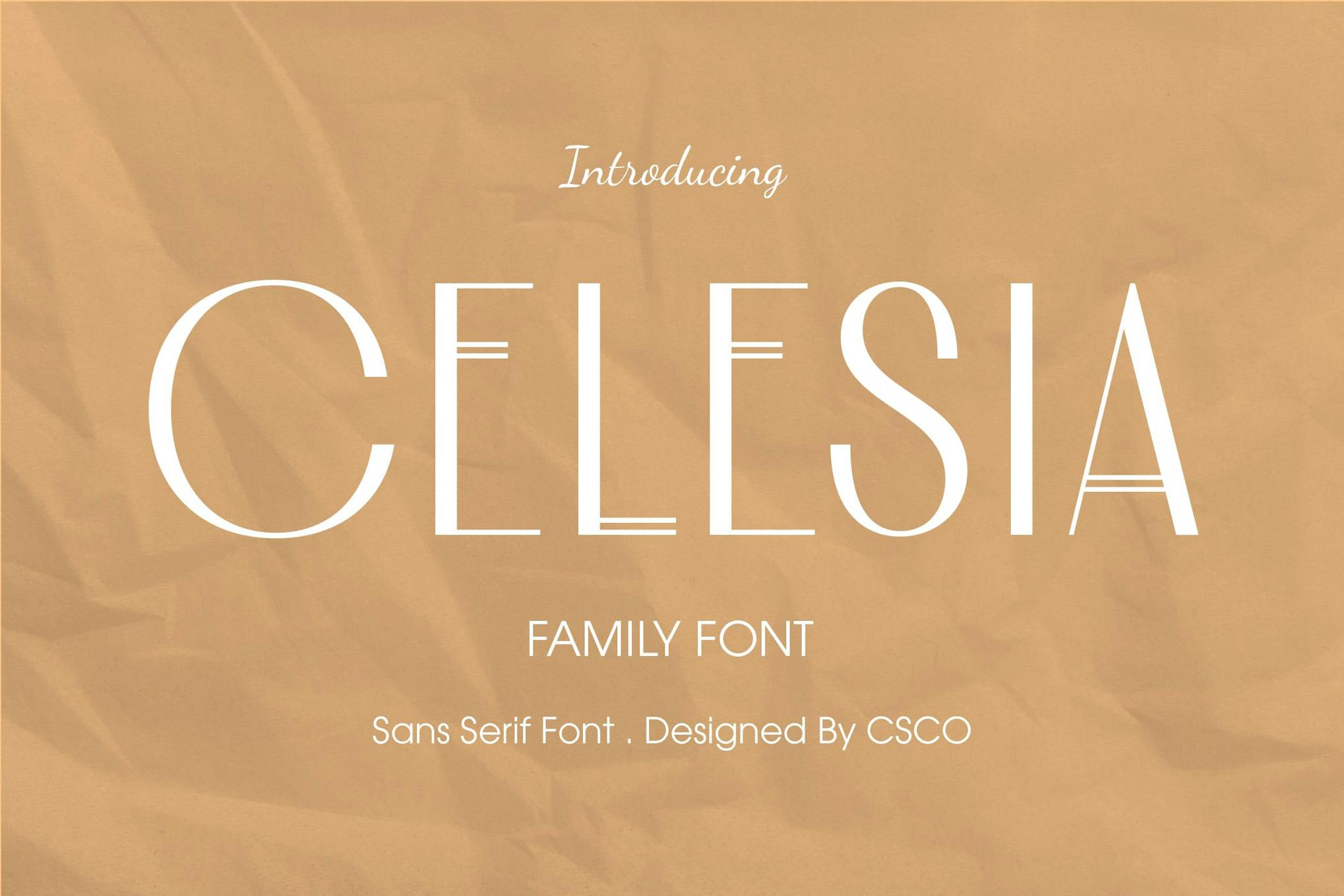 Celesia – Modern Sans Serif