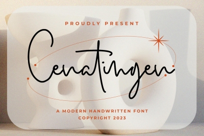 Cenatingen - Monoline Font