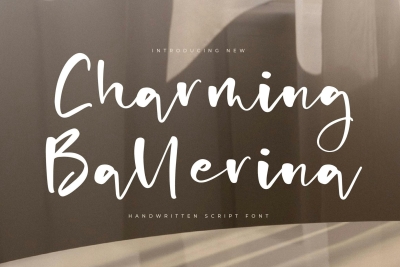 Charming Ballerina Handwritten Script Font