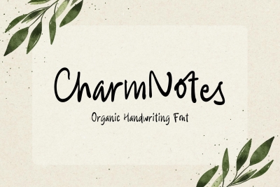 CharmNotes - Organic Handwriting Font