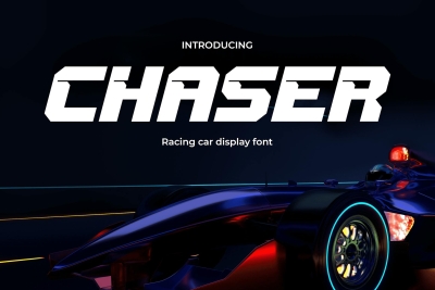 Chaser - Racing Font for Sports & Gaming