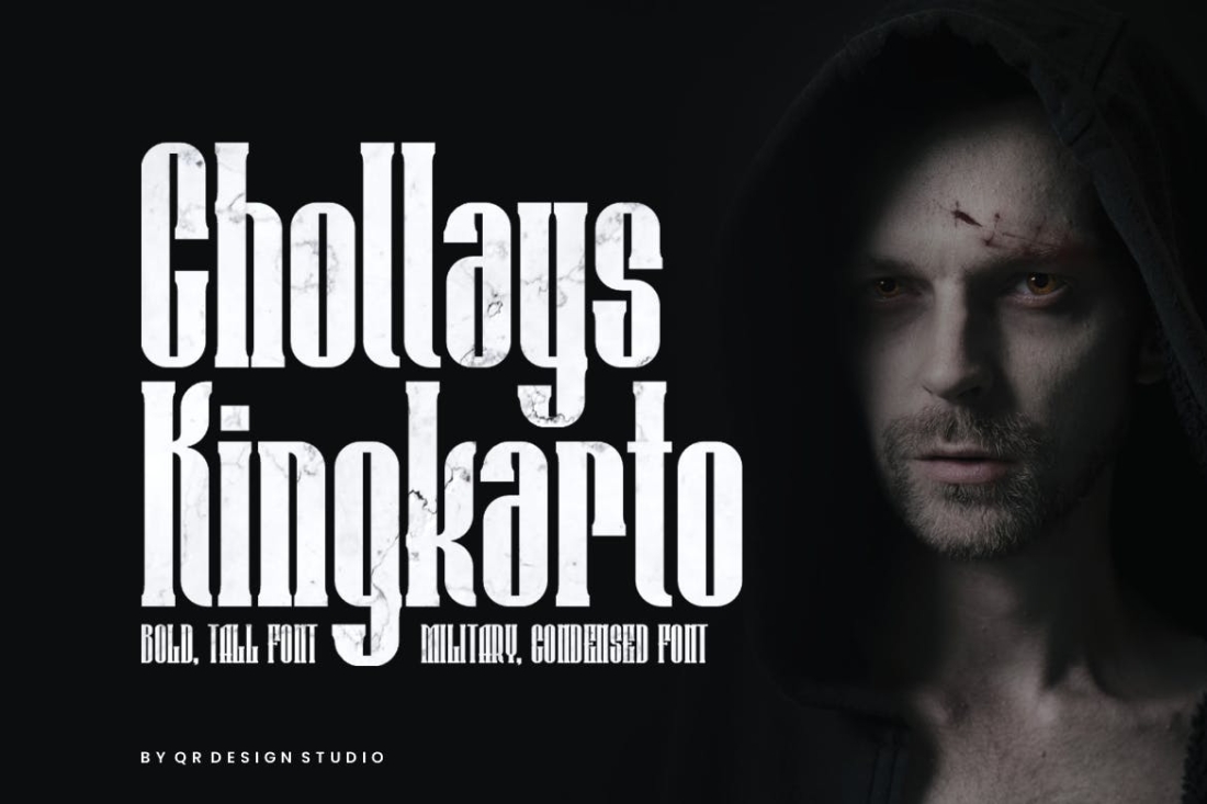 Chollays Kingkarto - Tall & Military Font