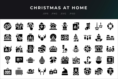 Christmas At Home Icons