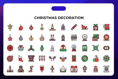 Christmas Decoration Icons