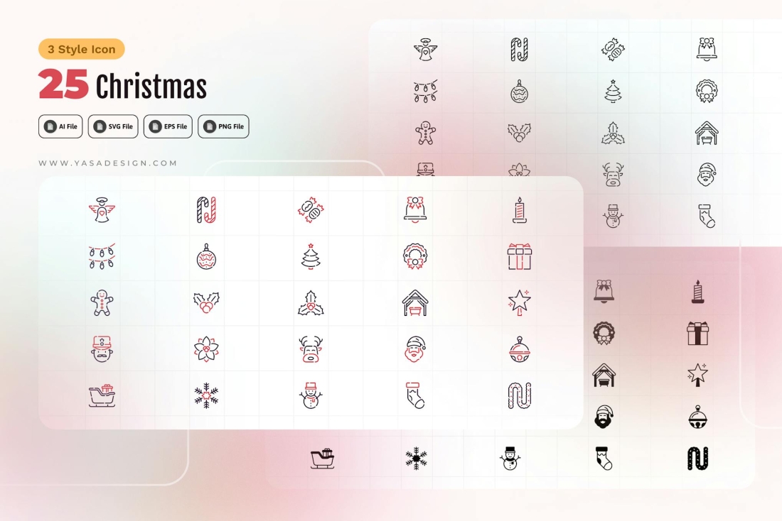 Christmas Icons Set