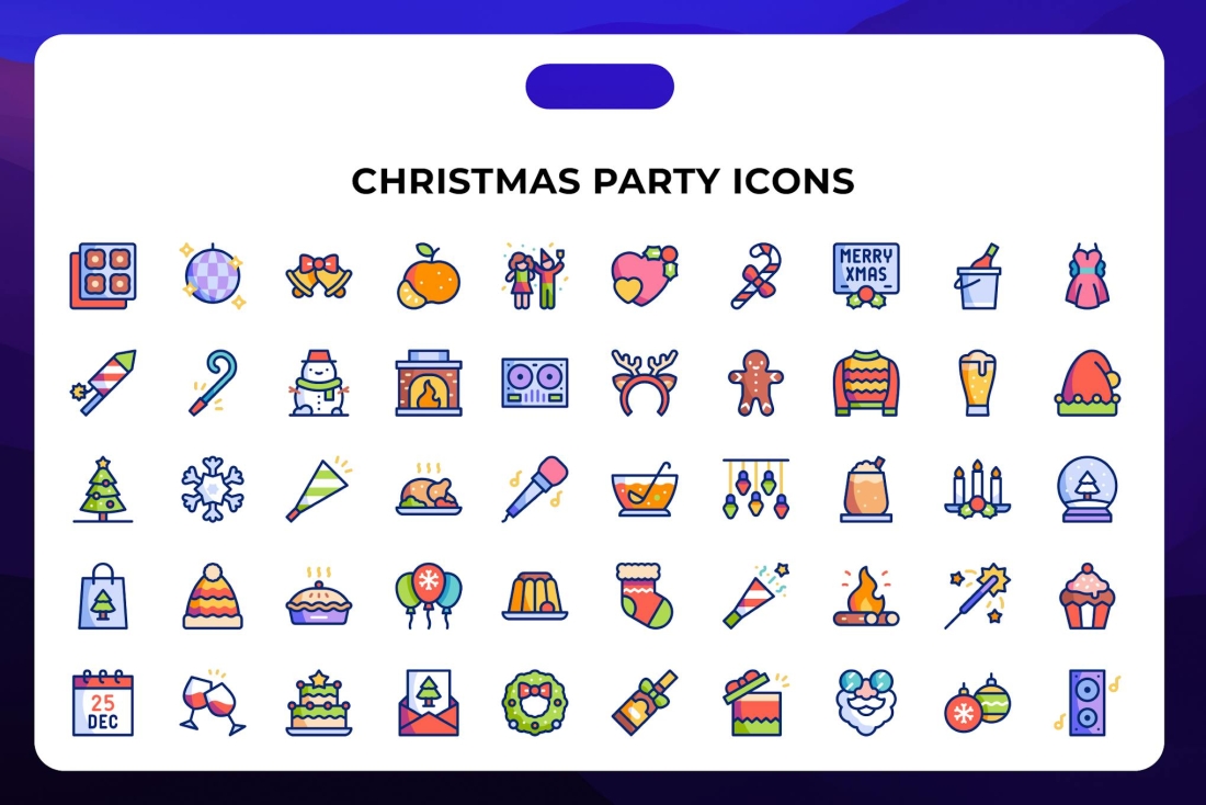 Christmas Party Icons