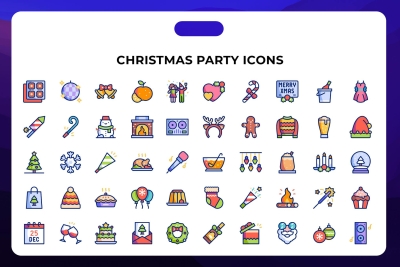 Christmas Party Icons