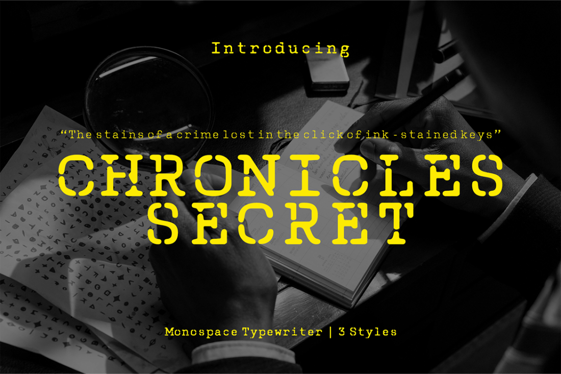 Chronicles Secret - Display Typewriter