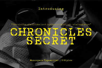 Chronicles Secret - Display Typewriter