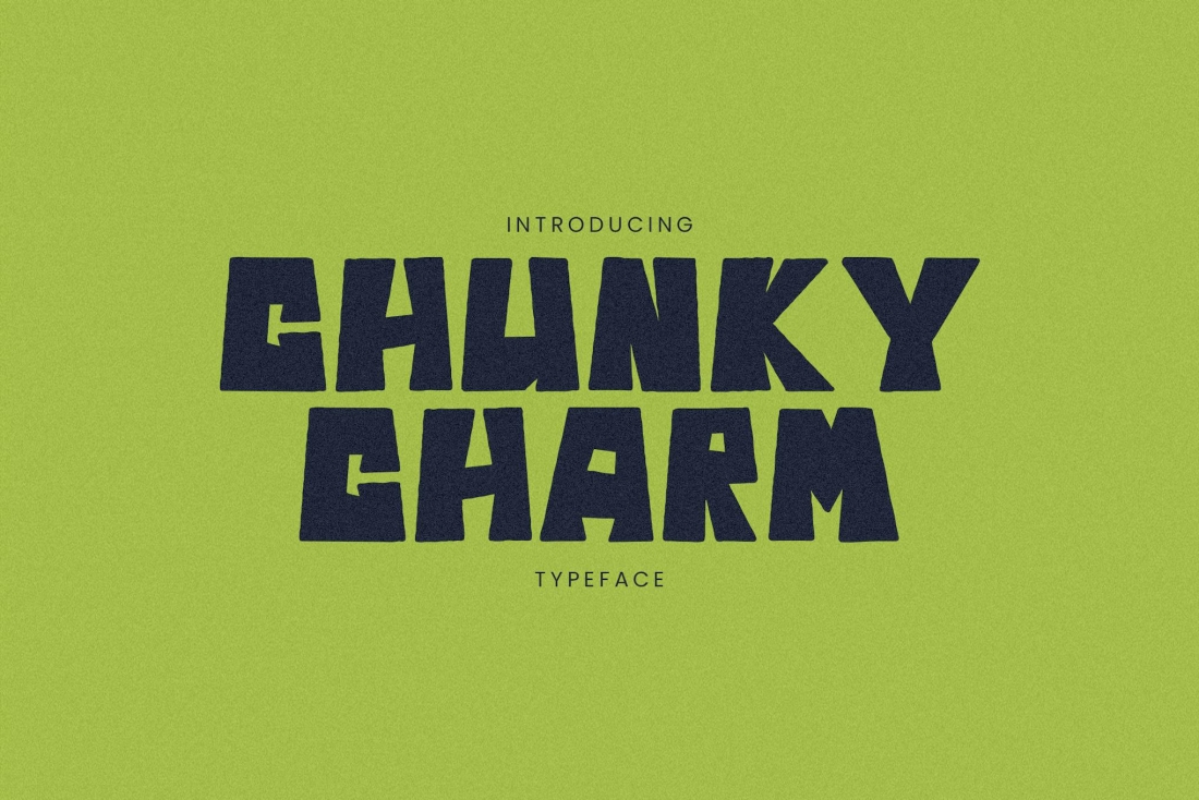Chunky Carm Typeface