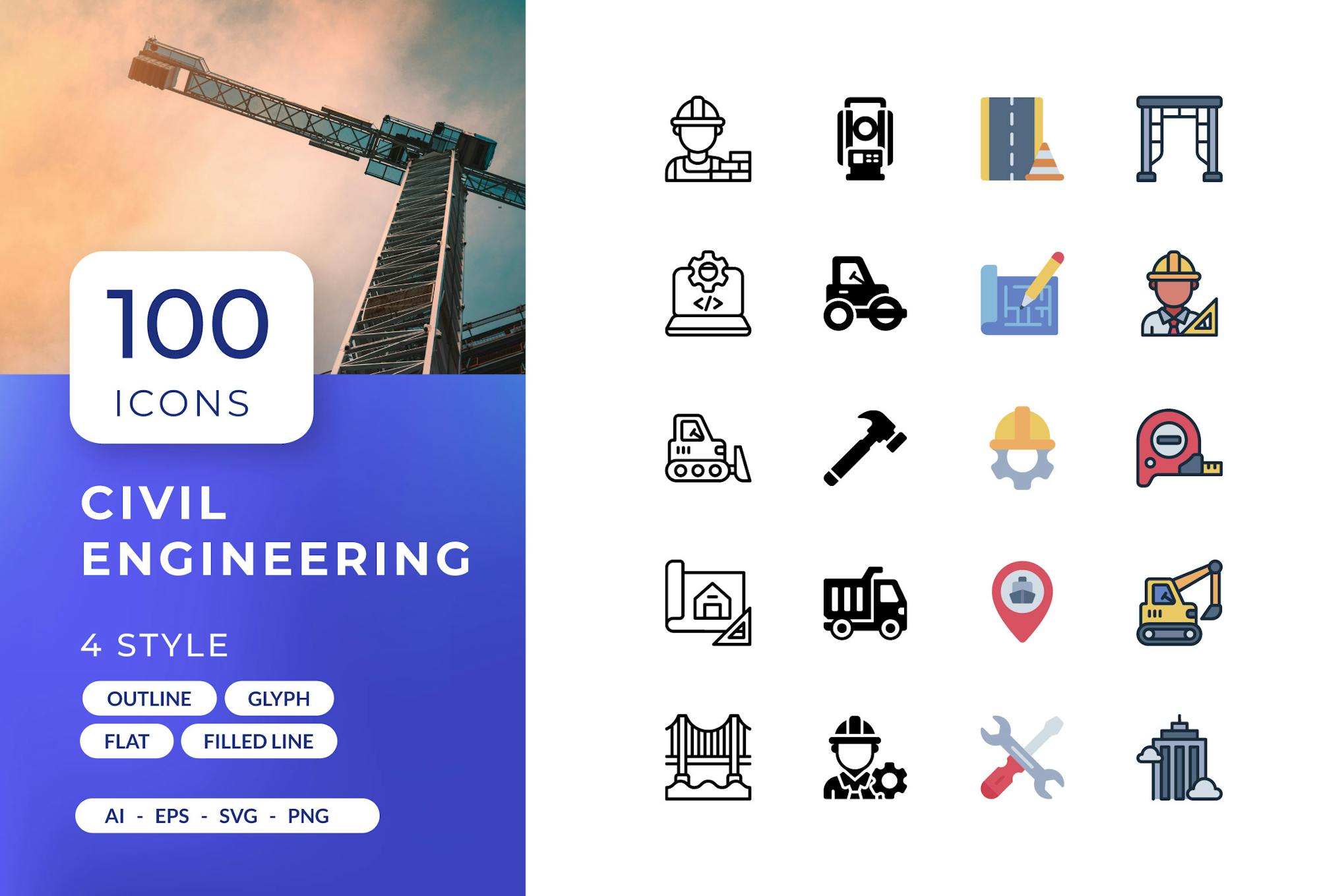 Civil Engineering Icons