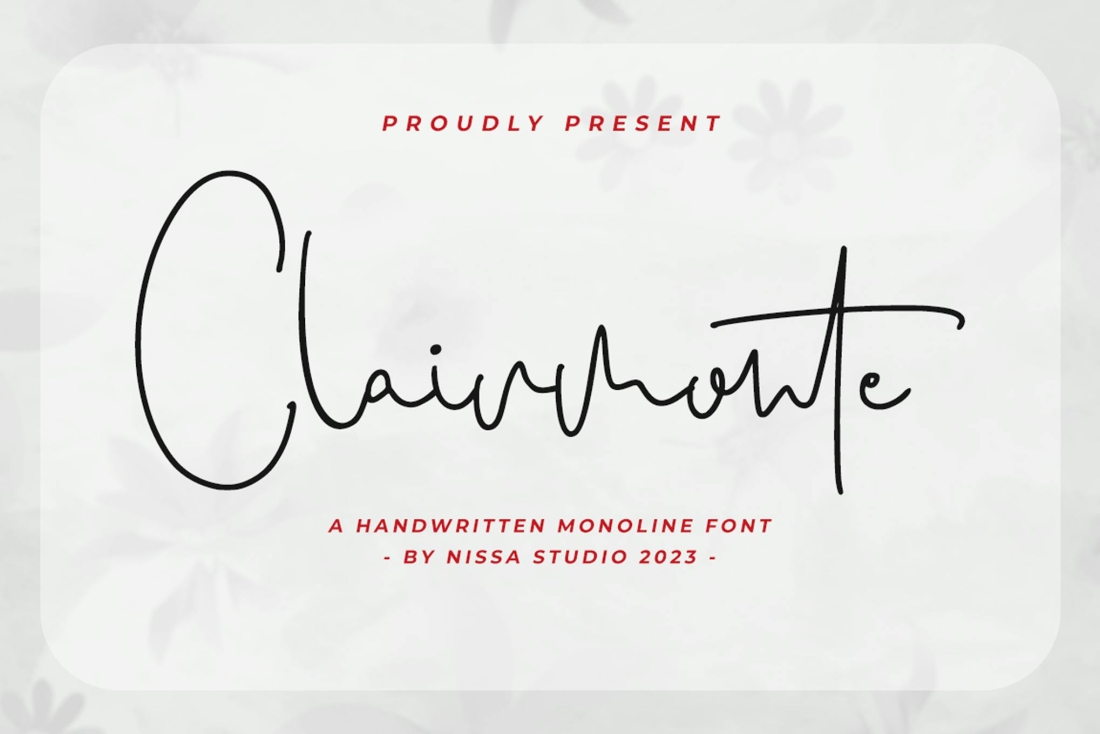 Clairmonte - Monoline Font