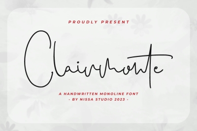 Clairmonte - Monoline Font