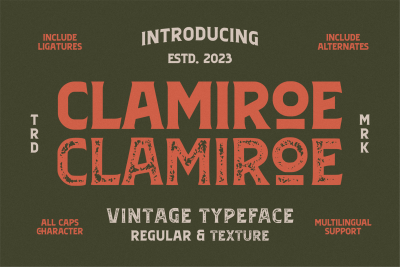 Clamiroe Typeface