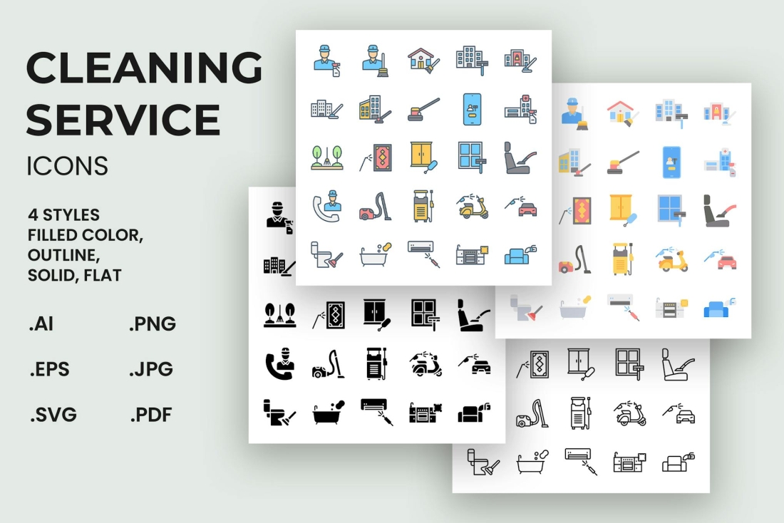 Cleaning Service Icons