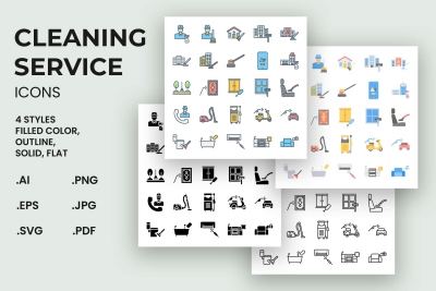Cleaning Service Icons