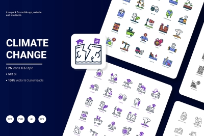 Climate Change Icon Pack