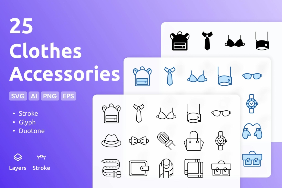 Clothes Accessories - Icons Pack