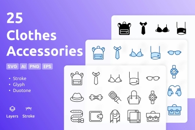 Clothes Accessories - Icons Pack