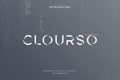 Clourso - Futuristic Font