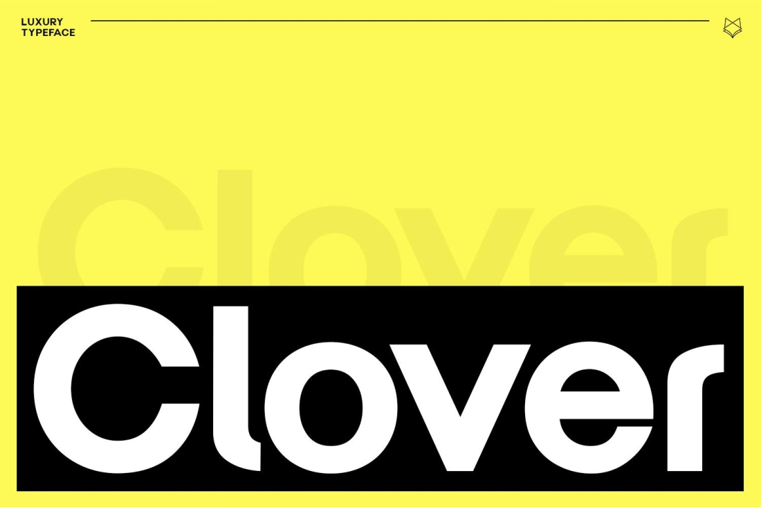 Clover Display Typeface
