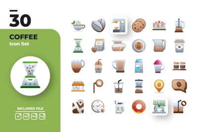 Coffee Icons Set