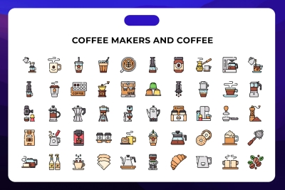 Coffee Makers and Coffee Icons