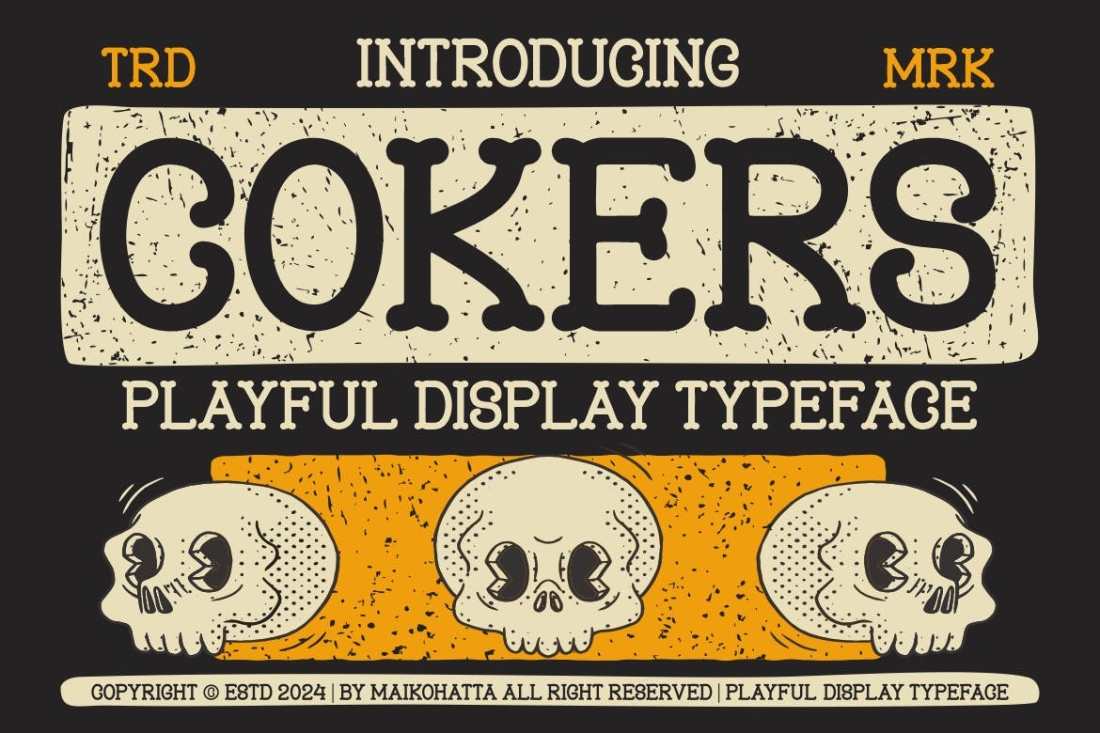 Cokers - Playful Display Typeface