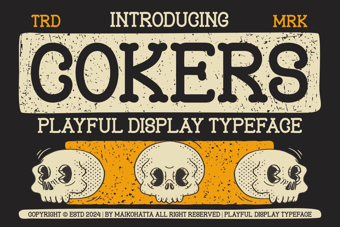 Cokers – Playful Display Typeface