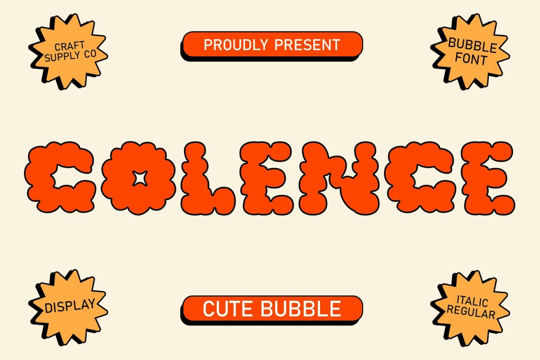 Colence – Cloudy Font