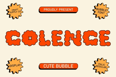Colence – Cloudy Font