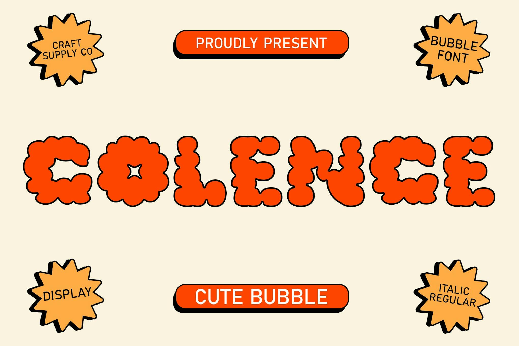Colence – Cloudy Font