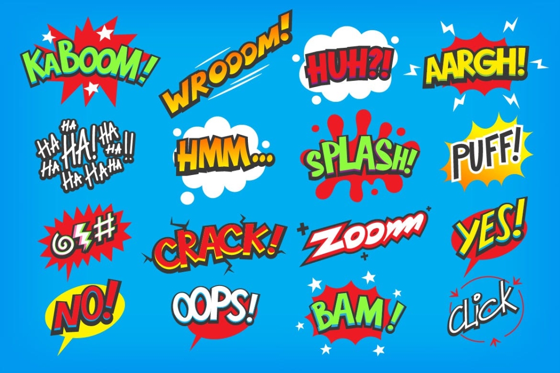 Comic speech bubbles