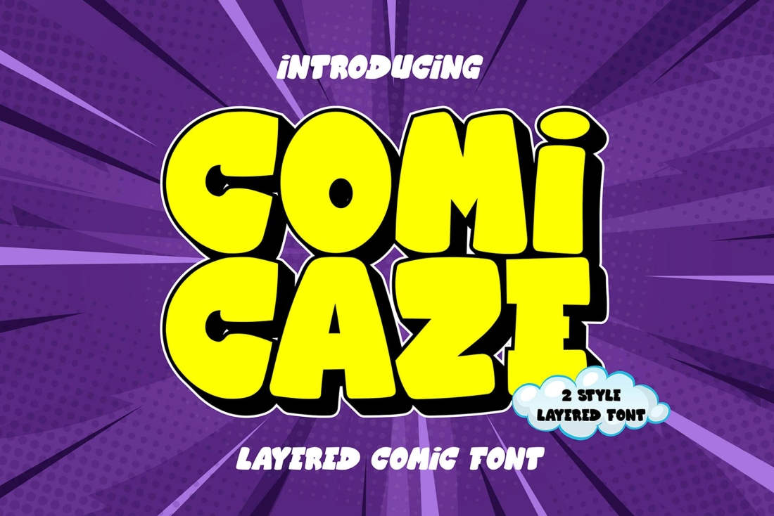 Comicaze - Layered Comic Font