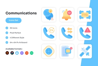 Communication Icons Set