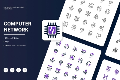 Computer Network Icon Pack