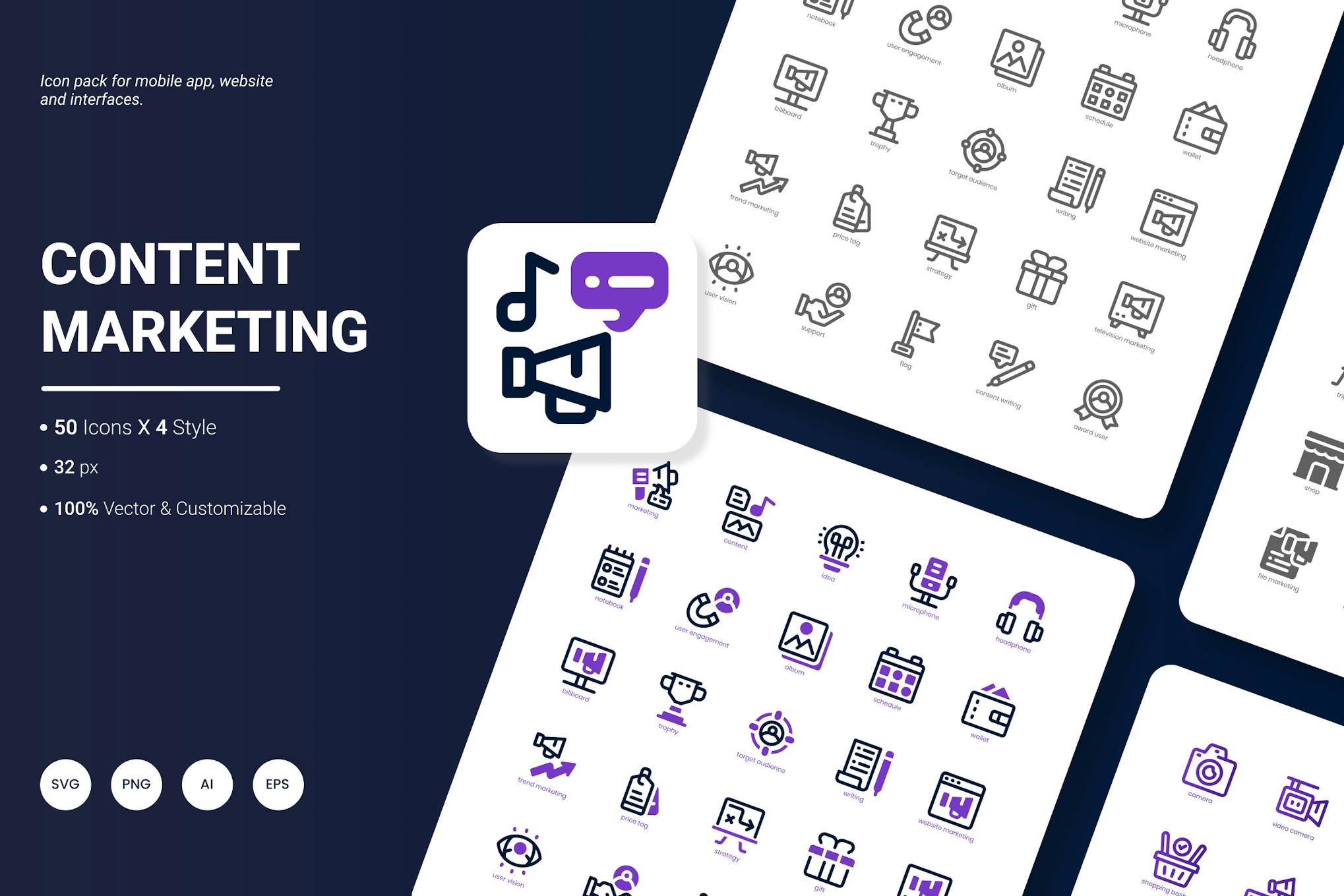 Content Marketing Icon Pack