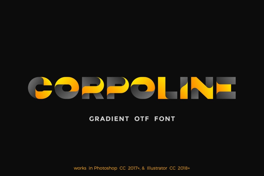 Corpoline Color OTF Font