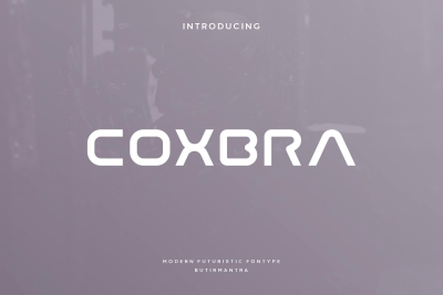 Coxbra - Futuristic font