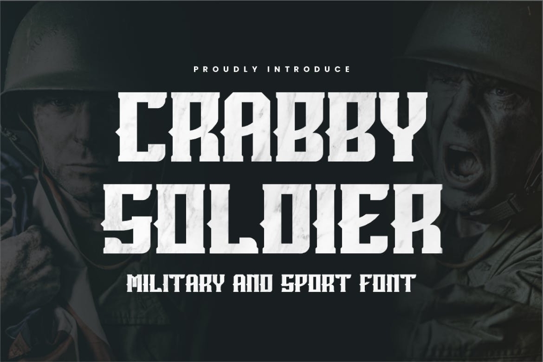 Crabby Soldier - Sport & Military Font