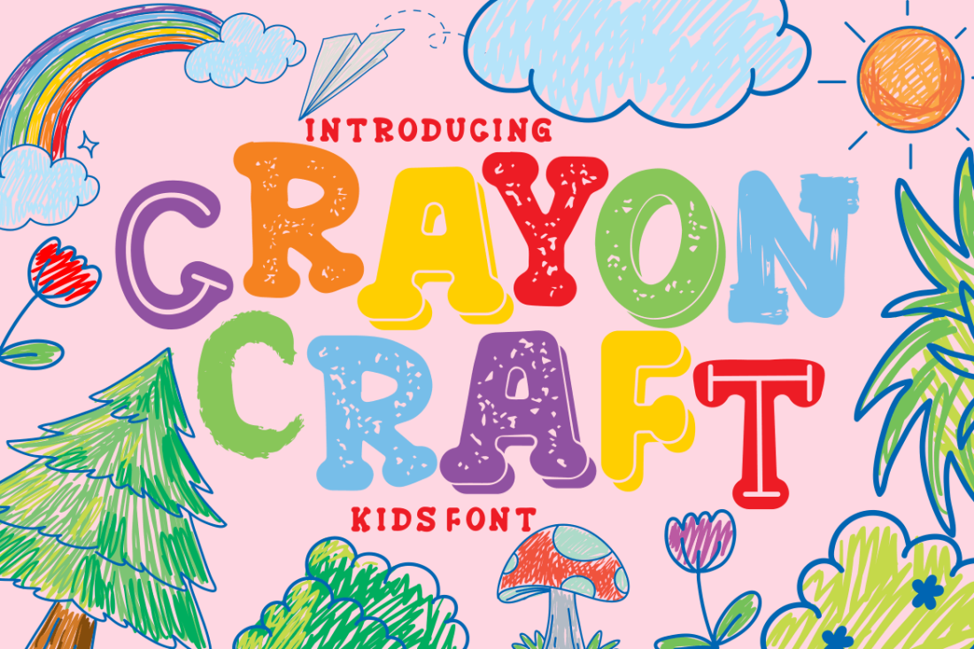 Crayon Craft - Kids Font