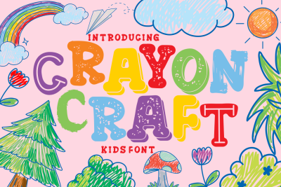 Crayon Craft - Kids Font