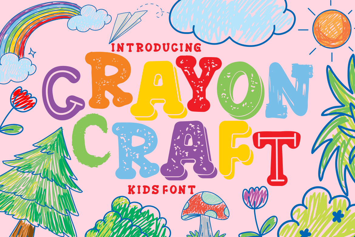 Crayon Craft – Kids Font
