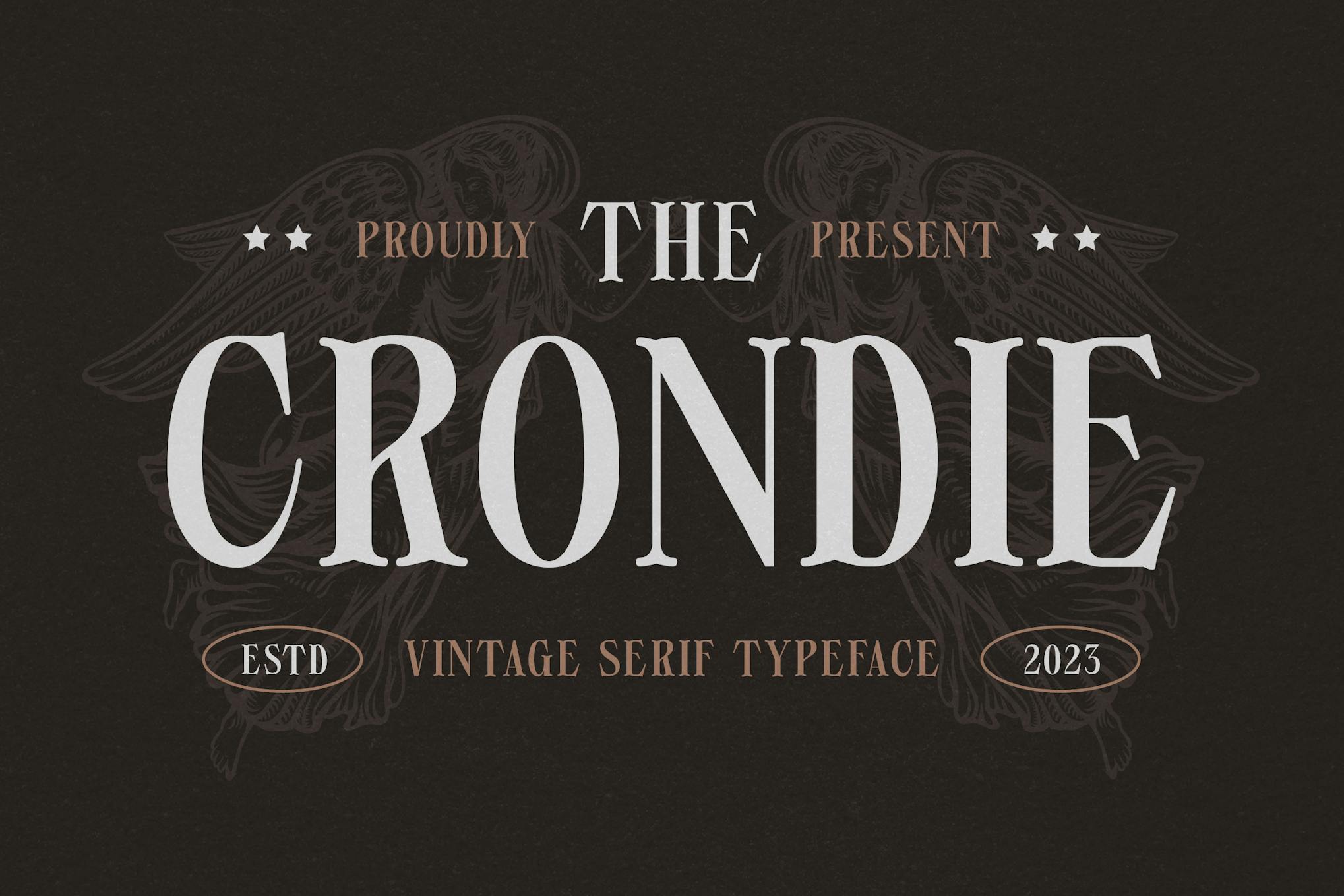 Crondie – Vintage Serif Typeface