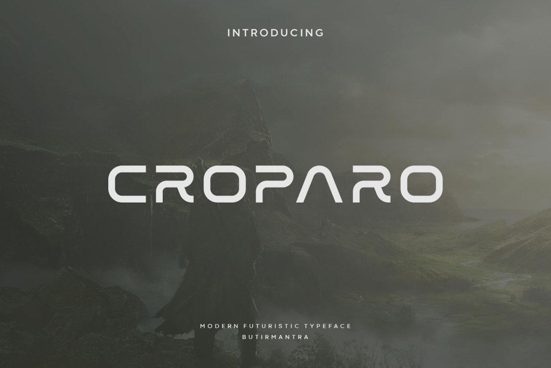 Croparo - Futuristic Cyber Font
