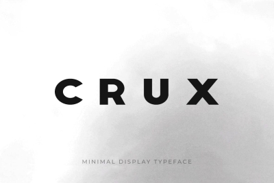 CRUX - Minimal Display / Headline / Logo Typeface