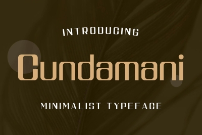 Cundamani - Minimalist Elegant Typeface