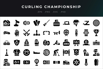 Curling Championship Icons