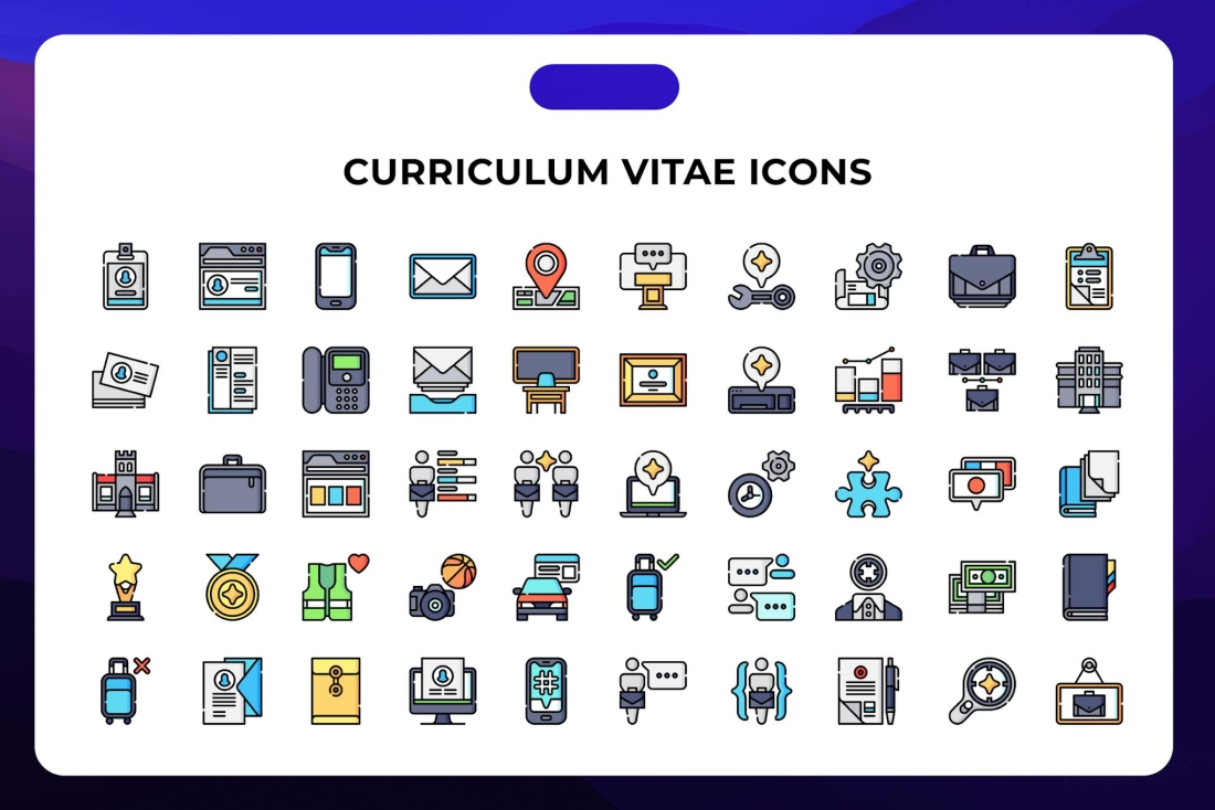 Curriculum Vitae Icons