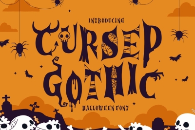 Cursed Gothic - Halloween Font